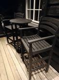Armonía Barstol/ Hagestol Høy HDPE Sort (832-barstool)