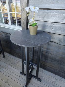 Armonía Barbord/ Hagebord Høyt HDPE Sort (832-bartable)