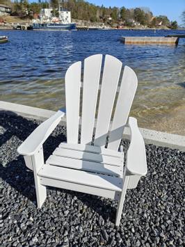 Armonía Adirondack Hagestol-Barn HDPE Hvit