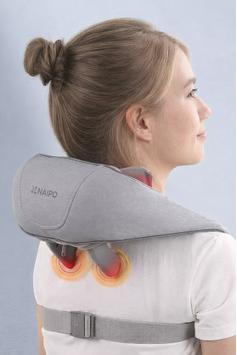 NAIPO oFree Massasjeapparat varme håndsimulert Shiatsu massasje 