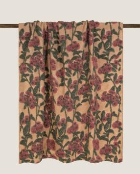 Frati Home Pledd Oldflower easy-boiled burgunder 150x190 (368-8058754822166)