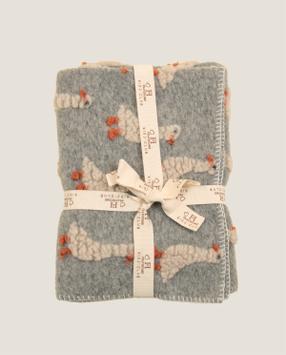 Frati Home Barnepledd Paperella grå kokt-ull 75x100 (368-8058754822210)