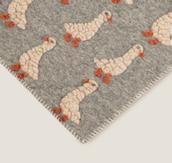 Frati Home Barnepledd Paperella grå kokt-ull 75x100 (368-8058754822210)