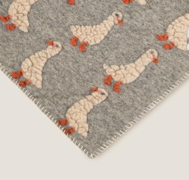 Frati Home Barnepledd Paperella grå kokt-ull 75x100 (368-8058754822210)