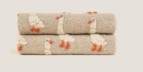 Frati Home Barnepledd Paperella beige kokt-ull 75x100 (368-8058754822227)