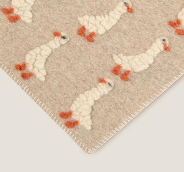 Frati Home Barnepledd Paperella beige kokt-ull 75x100 (368-8058754822227)