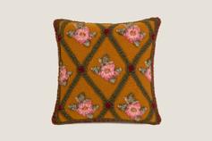 Frati Home Putetrekk Kokt-Ull RoseFlower Sennep_50x50