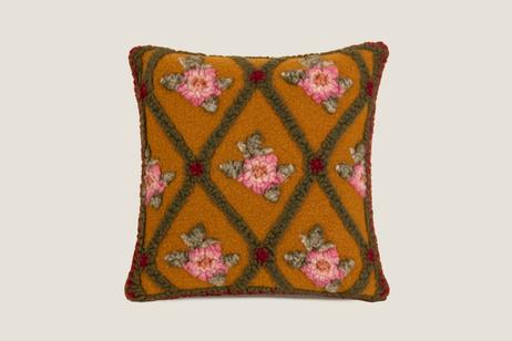 Frati Home Putetrekk Kokt-Ull RoseFlower Sennep_50x50