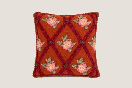 Frati Home Putetrekk Kokt-Ull RoseFlower Ruggine_50x50