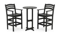 Armonía Møbelsett bord+stoler HDPE svart (1500046593S9845)