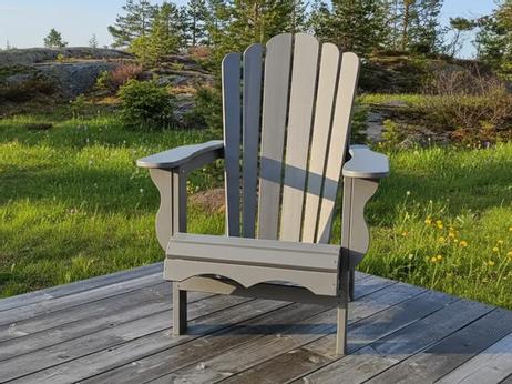 Armonía Adirondack stol HDPE grå