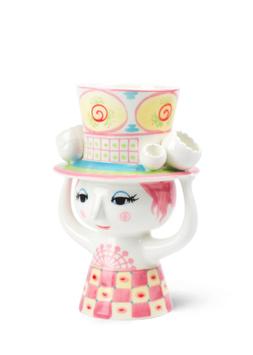Bjørn Wiinblad Lady-With-Hat Vase rosa H20,5 (521-56567)