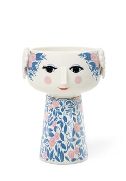 Bjørn Wiinblad Eva Vase Blå/ Rosa H18,5 (521-56590)