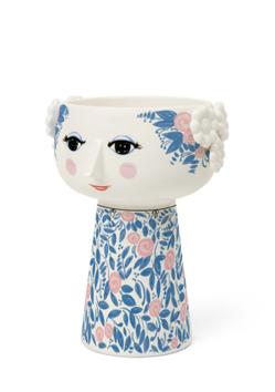Bjørn Wiinblad Eva Vase Blå/ Rosa H18,5 (521-56590)