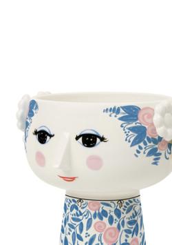 Bjørn Wiinblad Eva Vase Blå/ Rosa H18,5 (521-56590)