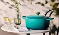 Le Creuset Støpejernsgryte Signature 4, 2L Bleu-Riviera (796-21177240994450)