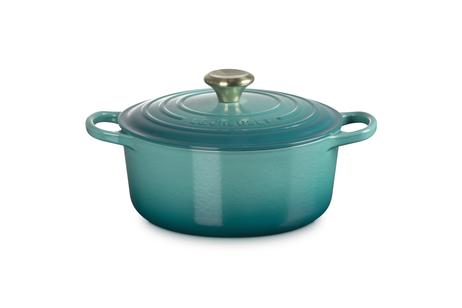 Le Creuset Støpejernsgryte Signature 4, 2L Bleu-Riviera (796-21177240994450)