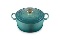 Le Creuset Støpejernsgryte Signature 4, 2L Bleu-Riviera (796-21177240994450)