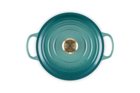 Le Creuset Støpejernsgryte Signature 4, 2L Bleu-Riviera (796-21177240994450)