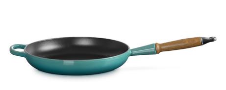 Le Creuset Støpejernspanne Signature Ø28 Bleu-Riviera