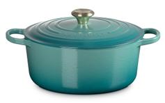 Le Creuset Støpejernsgryte Signature 6,7L Bleu-Riviera
