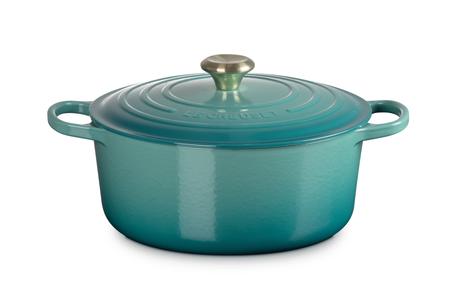 Le Creuset Støpejernsgryte Signature 5,3L Bleu-Riviera