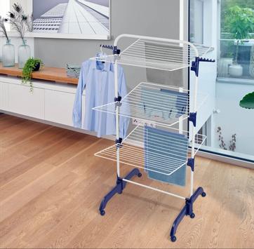 Leifheit Tørkestativ Tower-Comfort-420 Hvit 76,5x74,5x145cm