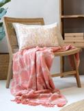Chic Antique Bomullspledd raspberry overskuddsgarn 130x150 (529-16121107)