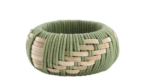 Chic Antique Serviettring jute grønn-flettet Ø5,5 (529-39125721)
