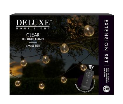Deluxe Lyslenke forlengersett (Ø5) 3m (621-DH-CLEAR-E0001)