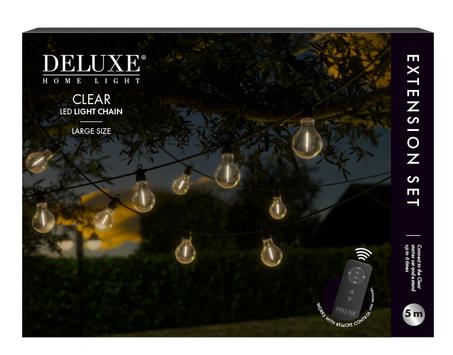 Deluxe Lyslenke forlengersett (Ø7) 5m (621-DH-CLEAR-E0002)