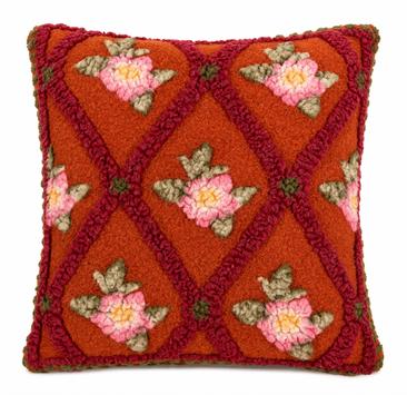 Frati Home Putetrekk Kokt-Ull RoseFlower Ruggine_50x50 (368-8058754822173)