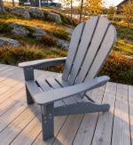 Armonía Barnestol Adirondack HDPE grå (832-TEA08-lightgrey)