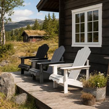 Armonía Adirondack stol HDPE hvit