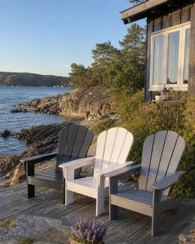 Armonía Barnestol Adirondack HDPE grå