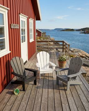 Armonía Barnestol Adirondack HDPE svart