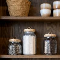 Chic Antique Oppbevaringsglass med flettelokk