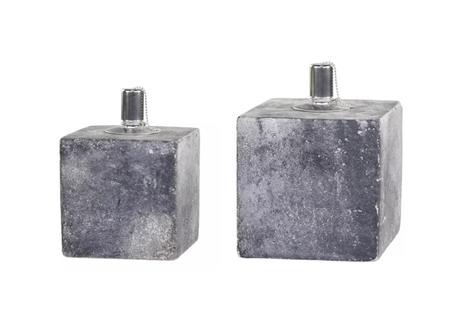 Chic Antique Oljelampe Kube sement  (529-39080424)