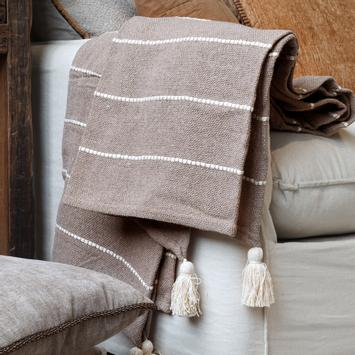 Chic Antique Bomullspledd latte 130x150