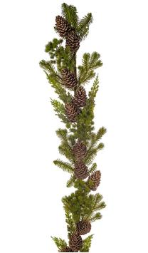 Mr Plant Girlander med kongler 155cm