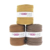 Hooked Zpagetti T-skjortegarn kamel-cognactoner 700g