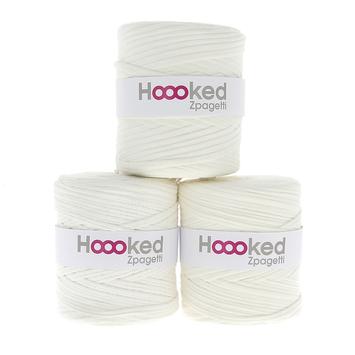 Hooked Zpagetti T-skjortegarn offwhitetoner 700g (634-57933)