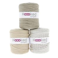 Hooked Zpagetti T-skjortegarn beigetoner 700g