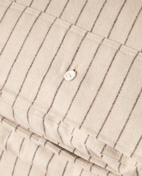 Lexington Sengesett PinStripe Flanell Beige (588-12630005)