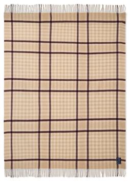 Lexington Ullpledd Checked beige/fig 130x170 (588-12634002)