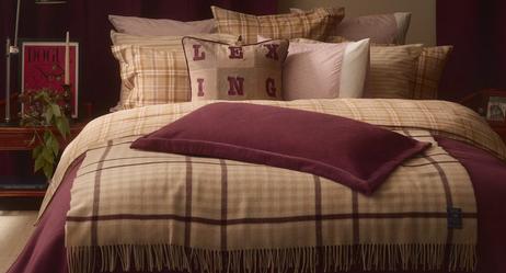 Lexington Ullpledd Checked beige/fig 130x170 (588-12634002)