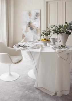 Tone Kroken Blanc Linduk hvit-beige