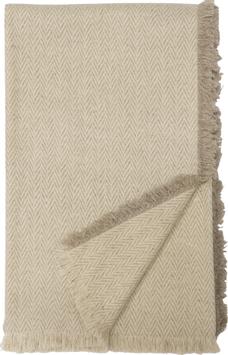 Halvor Bakke Asima Pledd resirkulert-ull beige 120x200