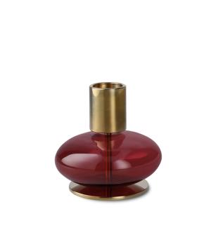 Holmegaard Bubble Lysestake H8 bordeaux (521-4343442)