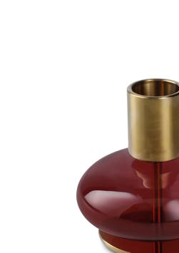 Holmegaard Bubble Lysestake H8 bordeaux (521-4343442)